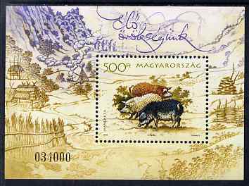 Hungary 2005 Traditional Farm Breeds (Pigs) perf m/sheet unmounted mint SG MS 4890