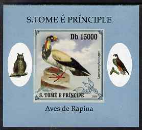 St Thomas & Prince Islands 2009 Raptors - King Vulture individual imperf deluxe sheet unmounted mint. Note this item is privately produced and is offered purely on its thematic appeal