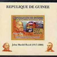Guinea - Conakry 2008 Atchison, Topeka & Santa Fe Railway - John Shedd Reed & Santa Fe 300C individual imperf deluxe sheet unmounted mint. Note this item is privately produced and is offered purely on its thematic appeal