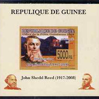 Guinea - Conakry 2008 Atchison, Topeka & Santa Fe Railway - John Shedd Reed & Southern Pacific 8361 individual imperf deluxe sheet unmounted mint. Note this item is privately produced and is offered purely on its thematic appeal