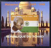 Chad 2009 Mahatma Gandhi #2 individual imperf deluxe sheet unmounted mint. Note this item is privately produced and is offered purely on its thematic appeal