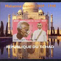Chad 2009 Mahatma Gandhi #3 individual imperf deluxe sheet unmounted mint. Note this item is privately produced and is offered purely on its thematic appeal