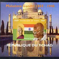 Chad 2009 Mahatma Gandhi #4 individual imperf deluxe sheet unmounted mint. Note this item is privately produced and is offered purely on its thematic appeal