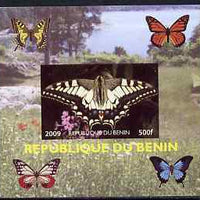 Benin 2009 Butterflies #1 individual imperf deluxe sheet unmounted mint. Note this item is privately produced and is offered purely on its thematic appeal