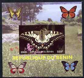 Benin 2009 Butterflies #1 individual imperf deluxe sheet unmounted mint. Note this item is privately produced and is offered purely on its thematic appeal