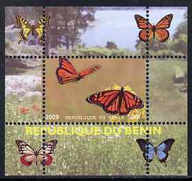 Benin 2009 Butterflies #4 individual perf deluxe sheet unmounted mint. Note this item is privately produced and is offered purely on its thematic appeal
