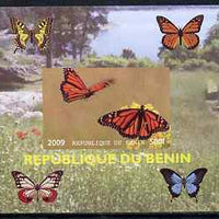 Benin 2009 Butterflies #4 individual imperf deluxe sheet unmounted mint. Note this item is privately produced and is offered purely on its thematic appeal