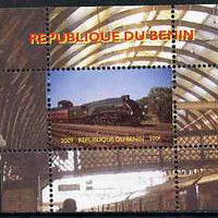 Benin 2009 Steam Locomotives #21 individual perf deluxe sheet unmounted mint. Note this item is privately produced and is offered purely on its thematic appeal