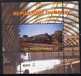 Benin 2009 Steam Locomotives #21 individual perf deluxe sheet unmounted mint. Note this item is privately produced and is offered purely on its thematic appeal