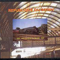 Benin 2009 Steam Locomotives #2 individual imperf deluxe sheet unmounted mint. Note this item is privately produced and is offered purely on its thematic appeal