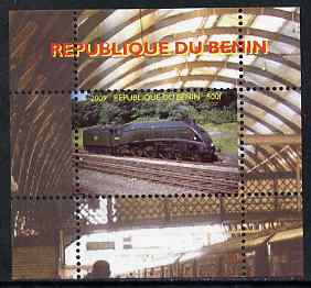 Benin 2009 Steam Locomotives #31 individual perf deluxe sheet unmounted mint. Note this item is privately produced and is offered purely on its thematic appeal