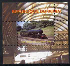 Benin 2009 Steam Locomotives #4 individual perf deluxe sheet unmounted mint. Note this item is privately produced and is offered purely on its thematic appeal