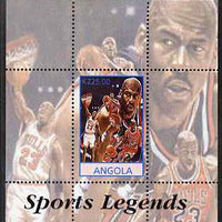 Angola 2000 Sports Legends - Michael Jordan (Basketball) perf deluxe souvenir sheet unmounted mint