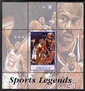 Angola 2000 Sports Legends - Michael Jordan (Basketball) perf deluxe souvenir sheet unmounted mint