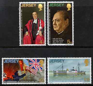 Jersey 1970 25th Anniversary of Liberation perf set of 4 unmounted mint, SG 34-37
