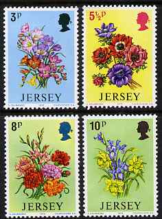Jersey 1974 Spring Flowers perf set of 4 unmounted mint, SG 103-06