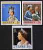 Jersey 1977 Silver Jubilee perf set of 3 unmounted mint, SG 168-70