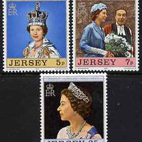 Jersey 1977 Silver Jubilee perf set of 3 unmounted mint, SG 168-70