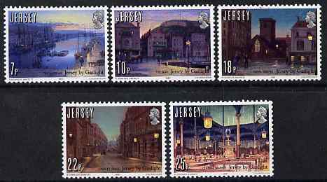 Jersey 1981 150th Anniversary of Gas Lighting in Jersey perf set of 5 unmounted mint, SG 279-83