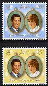 Jersey 1981 Royal Wedding perf set of 2 unmounted mint, SG 284-85