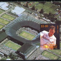 St Vincent - Bequia 1988 International Tennis Players $5 m/sheet (Ivan Lendl) as issued but imperf (proof from Format archives) unmounted mint
