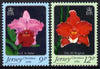 Jersey 1984 Christmas - Jersey Orchids perf set of 2 unmounted mint, SG 350-51