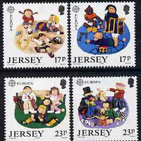 Jersey 1989 Europa - Children's Toys & Games perf set of 4 unmounted mint, SG 496-99