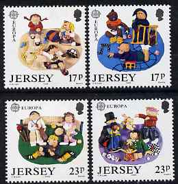Jersey 1989 Europa - Children's Toys & Games perf set of 4 unmounted mint, SG 496-99