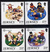 Jersey 1989 Europa - Children's Toys & Games perf set of 4 unmounted mint, SG 496-99