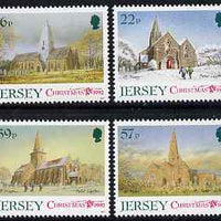 Jersey 1992 Christmas - Jersey Parish Churches (3rd series) perf set of 4 unmounted mint, SG 597-600