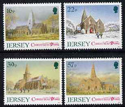 Jersey 1992 Christmas - Jersey Parish Churches (3rd series) perf set of 4 unmounted mint, SG 597-600