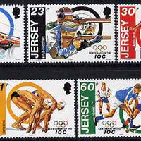 Jersey 1994 Centenary of International Olympic Committee perf set of 5 unmounted mint, SG 665-69