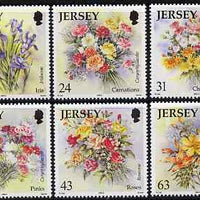 Jersey 1998 Flowers perf set of 6 unmounted mint, SG 874-79