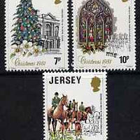 Jersey 1981 Christmas set of 3 unmounted mint, SG 286-88