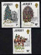 Jersey 1981 Christmas set of 3 unmounted mint, SG 286-88