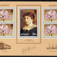 Jersey 1986 Jersey Lilies m/sheet unmounted mint, SG MS382