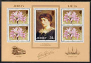 Jersey 1986 Jersey Lilies m/sheet unmounted mint, SG MS382