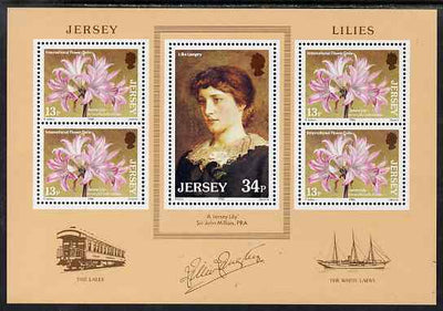 Jersey 1986 Jersey Lilies m/sheet unmounted mint, SG MS382