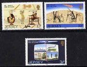 Jersey 1986 Appearance of Halley's Comet set of 3 unmounted mint, SG 383-85