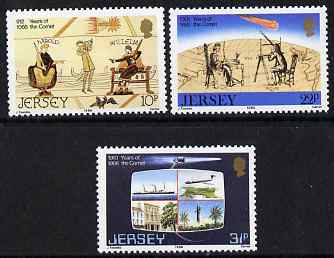 Jersey 1986 Appearance of Halley's Comet set of 3 unmounted mint, SG 383-85