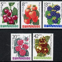 Bulgaria 1984 Fruits set of 5 unmounted mint, SG 3271-75, Mi 3260-64*