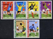 St Thomas & Prince Islands 1982 Football World Cup set of 6 unmounted mint, Mi 754-59