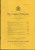 Literature - London Philatelist Vol 98 Number 1163-64 dated Nov-Dec 1989 - with articles relating to St Vincent, Palestine, Sarawak & Queensland