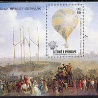 St Thomas & Prince Islands 1983 Bicentenary of Manned Flight m/sheet (Balloon) unmounted mint Mi BL 127