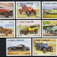 St Thomas & Prince Islands 1983 History of Motoring set of 8, unmounted mint, Mi 852-59