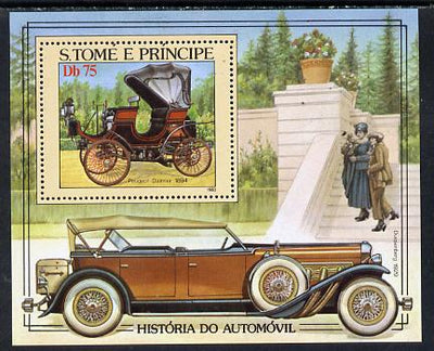 St Thomas & Prince Islands 1983 History of Motoring m/sheet, unmounted mint, Mi BL 137