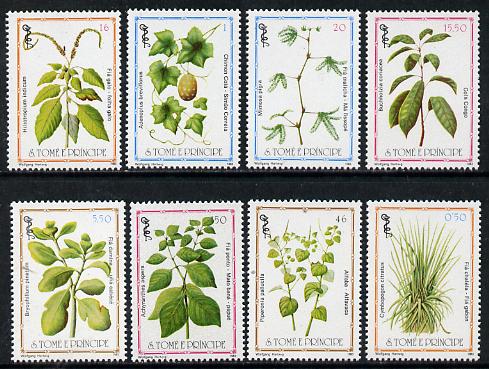 St Thomas & Prince Islands 1983 Medicinal Plants set of 8 unmounted mint, Mi 861-68