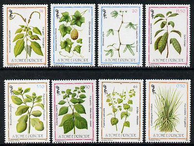 St Thomas & Prince Islands 1983 Medicinal Plants set of 8 unmounted mint, Mi 861-68