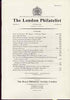 Literature - London Philatelist Vol 109 Number 1280 dated November 2000 - with articles relating to Cross Channel Mails & Belgium