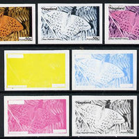 Nagaland 1974 Butterflies 50c (Silver-Washed Fritillary) set of 7 imperf progressive colour proofs comprising the 4 individual colours plus 2, 3 and all 4-colour composites unmounted mint